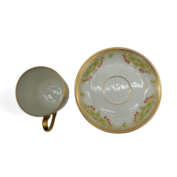 ELITE WORKS Limoges France Demitasse Cup And Saucer Set French Vintage - Picture 7 of 10